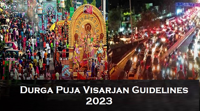 Durga puja visarjan guidelines