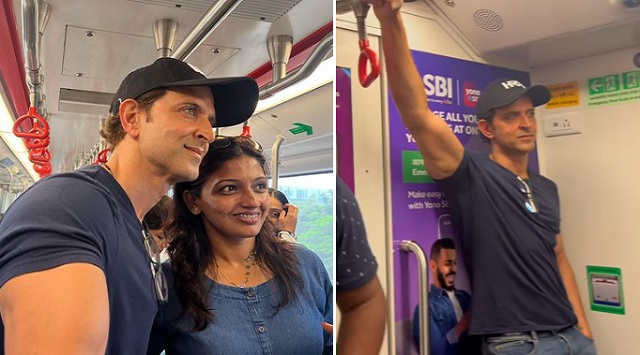 Hrithik Roshan travels in metro