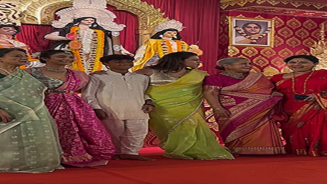 Kajol celebrates Durga Puja