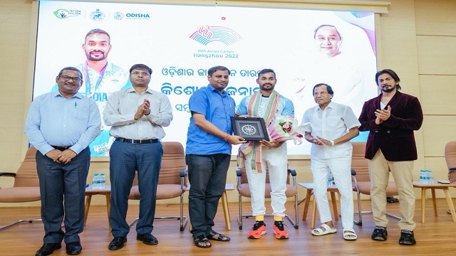 Odisha Sports Minister Felicitates Kishore Jena