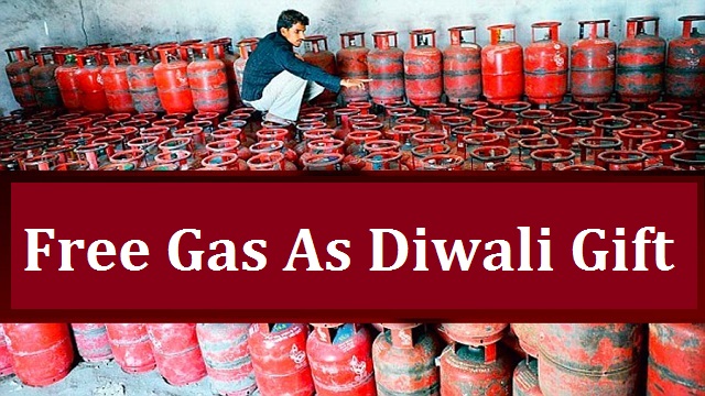 government to give freely cooking gas cylinder