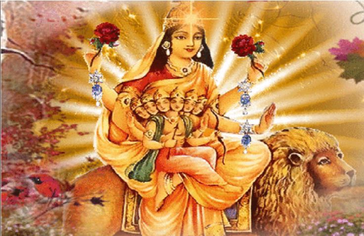 Goddess Skandamata gets worshipped