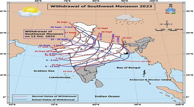 withdrawal of monsoon from odisha