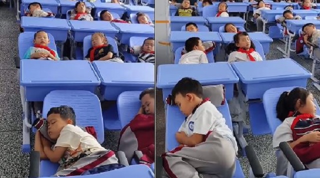 school in China allows children to rest