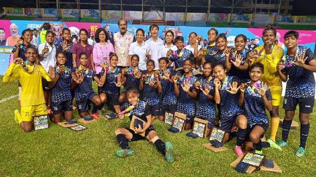 odisha women football team win gold