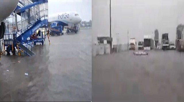 Chennai airport rain