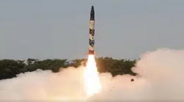 Short range agni-1 missile launched