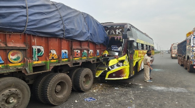 bus truck accident in jajpur