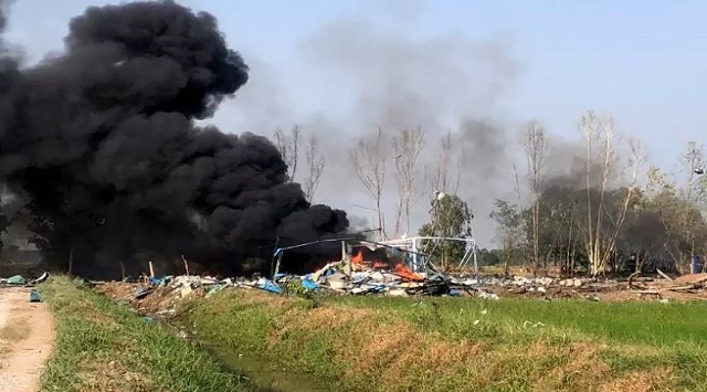 explosion at firework factory