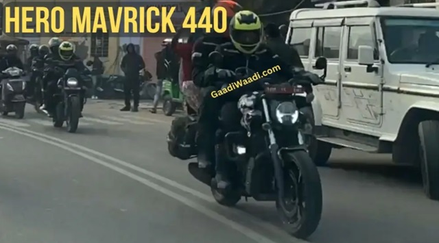 Hero Mavrick 440 spotted in india