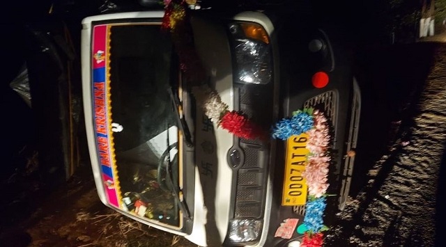 Pick-up van overturns in Gajapati district