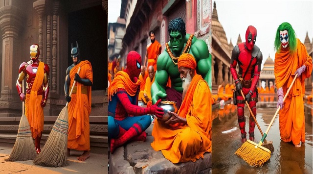 Superheroes in Ram Temple