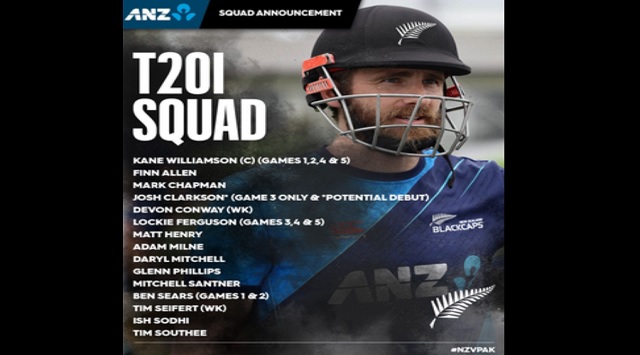 new zealand squad pakistan