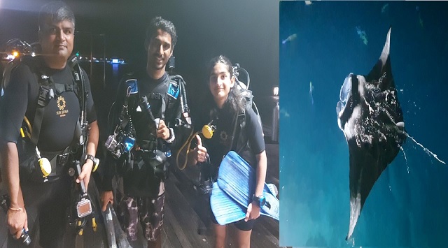 scuba diving duo