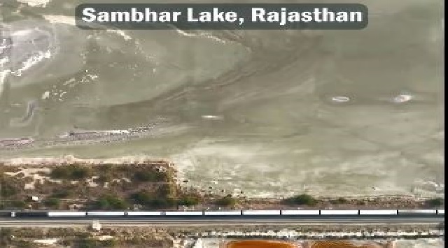 Rail journey over India's largest inland salt lake