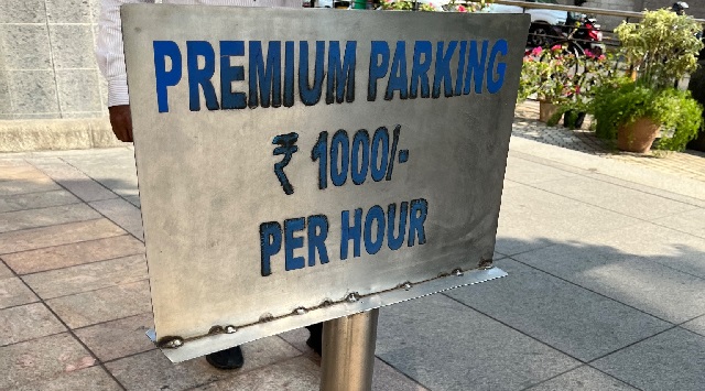 parking fee of Bengaluru mall
