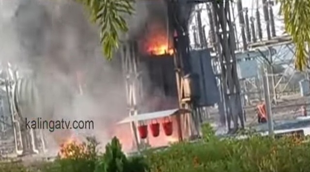 fire in electrical substation