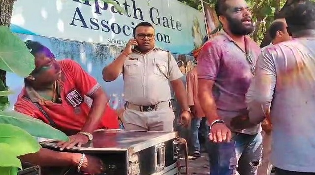 police take action for overtime holi celebration in bhubaneswar