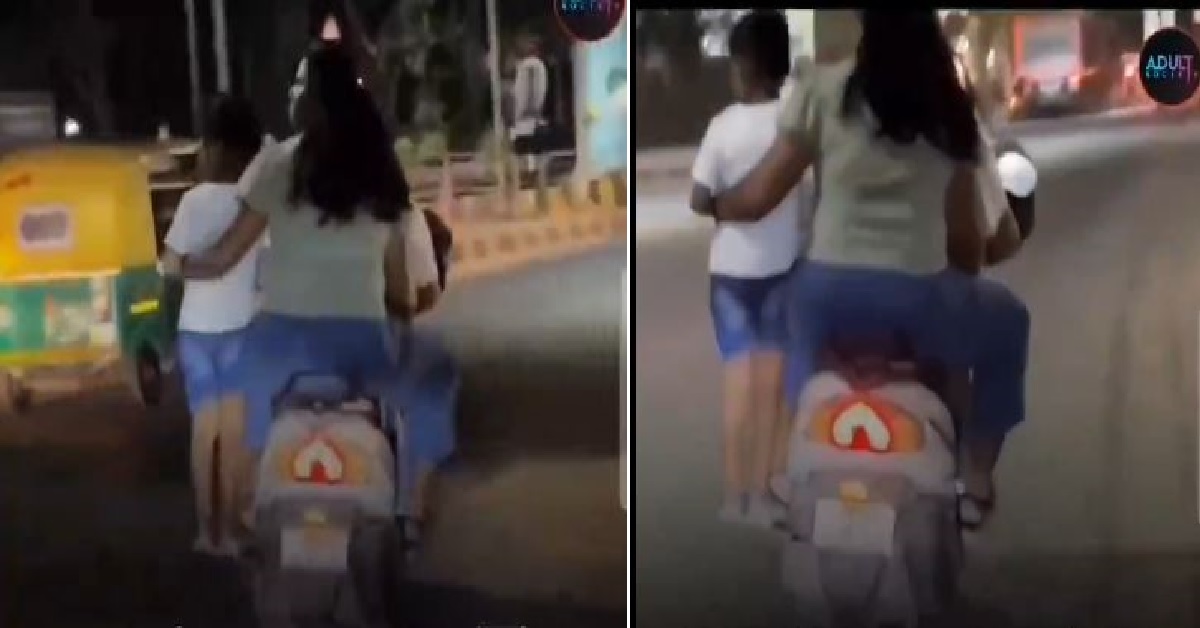 Parents give risky ride to kid in Bengaluru