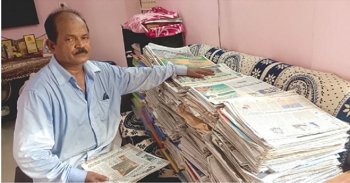 Bhubaneswar: Newspaper collection hobbyist