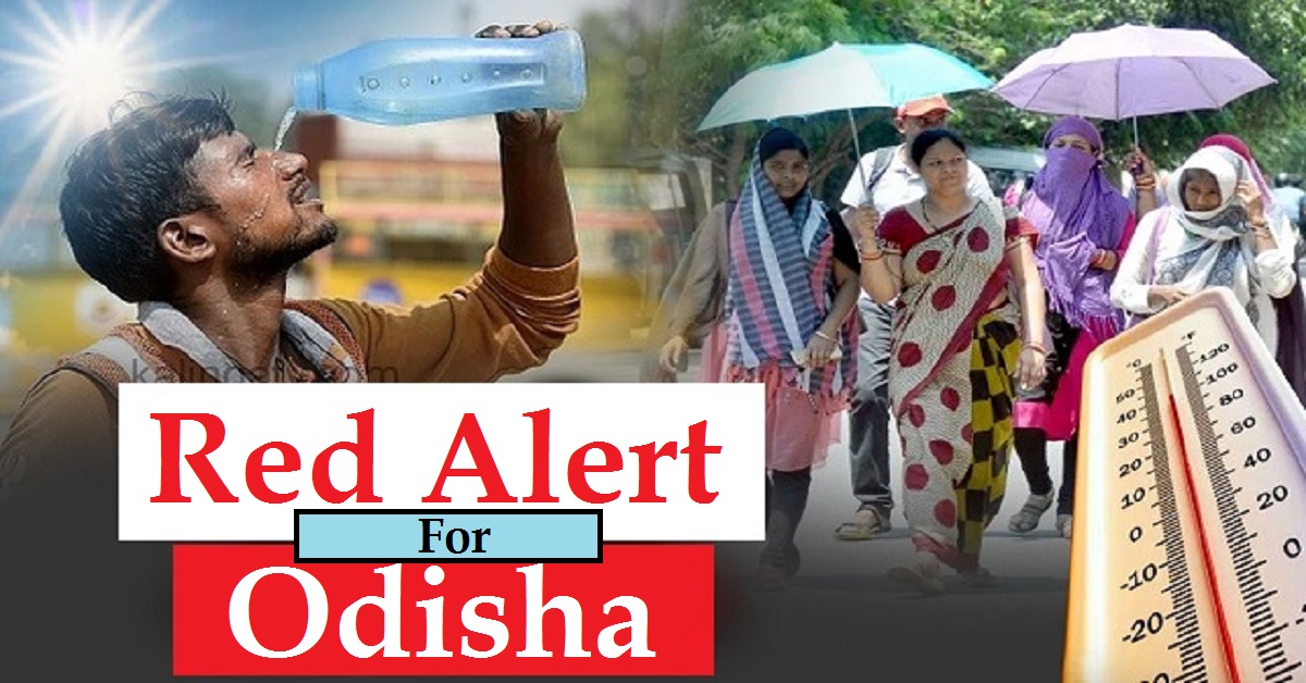 red alert for severe heatwave in odisha