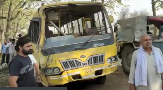 Haryana school bus mishap