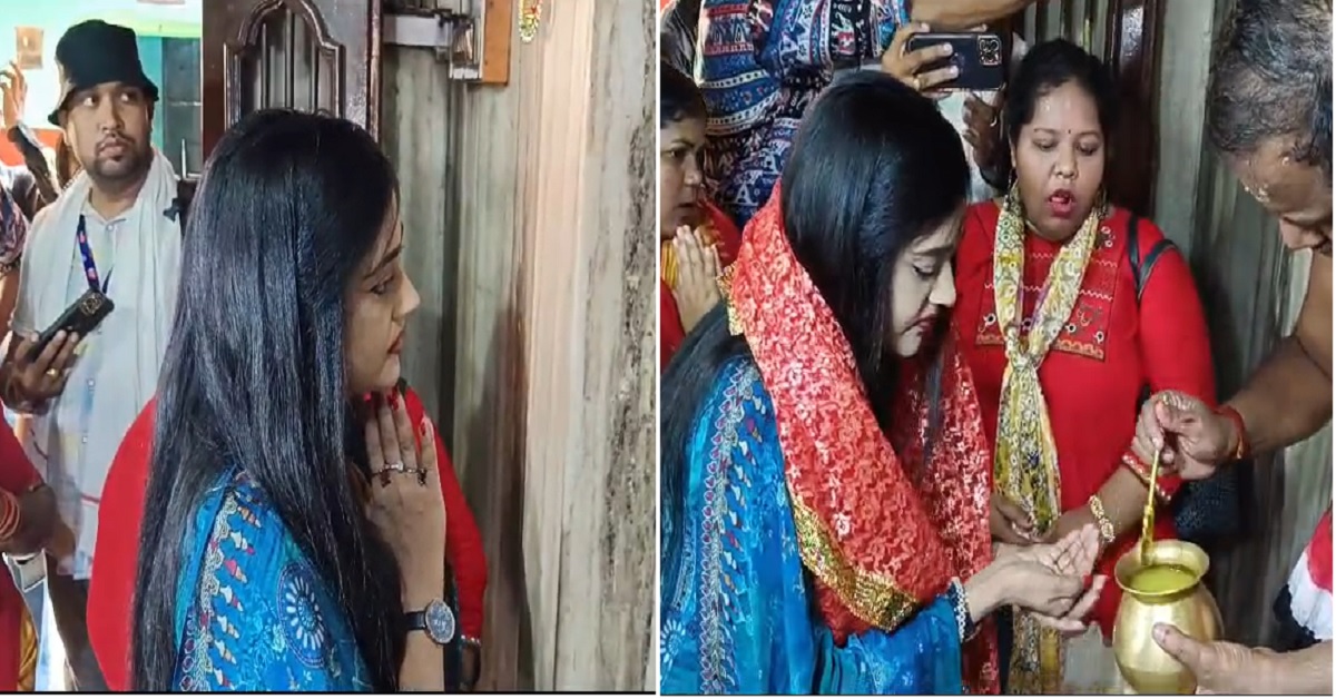 Varsha Priyadarshini visits Maa Cuttack Chandi