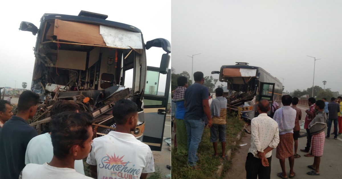 bus accident in Angul