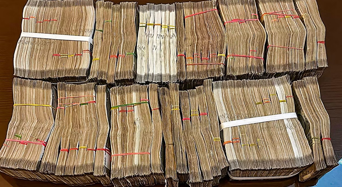 cash seized from car
