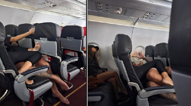 Couple did this flight’ journey