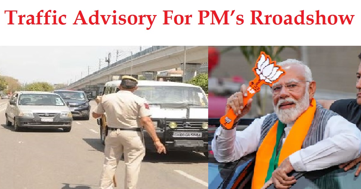 traffic advisory in view of pm modi’s roadshow in bhubaneswar